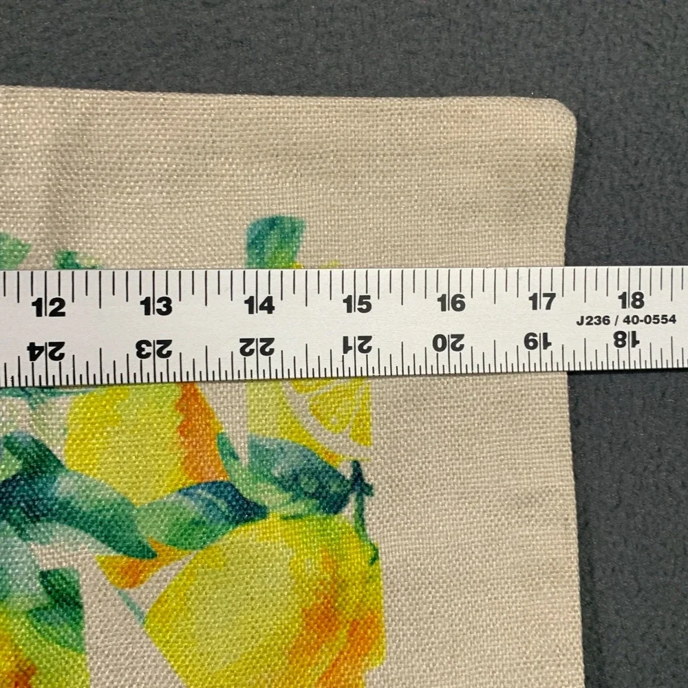 New Lemon Summer Sun Fun Outdoor Pillow Covers Square Pillowcase Set of 2 Zip Up